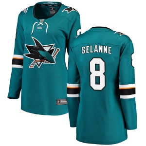 Women's Teemu Selanne San Jose Sharks Breakaway Home Jersey - Teal