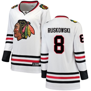 Women's Terry Ruskowski Chicago Blackhawks Breakaway Away Jersey - White