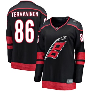 Women's Teuvo Teravainen Carolina Hurricanes Breakaway Alternate Jersey - Black