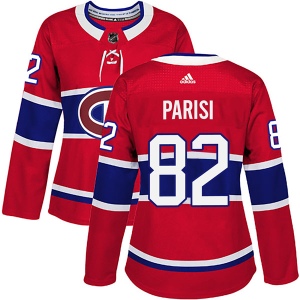 Women's Thomas Parisi Montreal Canadiens Authentic Home Jersey - Red