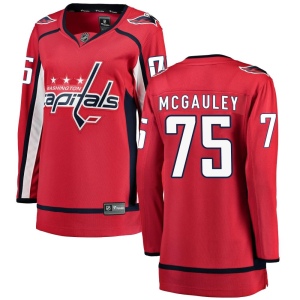 Women's Tim McGauley Washington Capitals Breakaway Home Jersey - Red