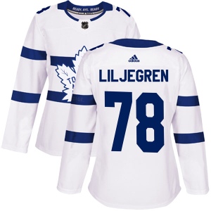 Women's Timothy Liljegren Toronto Maple Leafs Authentic 2018 Stadium Series Jersey - White