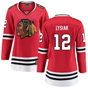 Women's Tom Lysiak Chicago Blackhawks Breakaway Home Jersey - Red