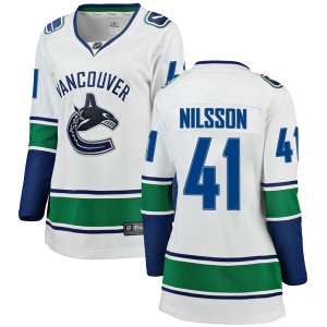 Women's Tom Nilsson Vancouver Canucks Breakaway Away Jersey - White