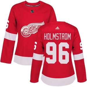 Women's Tomas Holmstrom Detroit Red Wings Authentic Home Jersey - Red