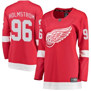 Women's Tomas Holmstrom Detroit Red Wings Breakaway Home Jersey - Red