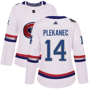 Women's Tomas Plekanec Montreal Canadiens Authentic 2017 100 Classic Jersey - White