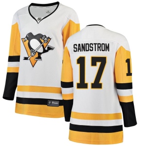 Women's Tomas Sandstrom Pittsburgh Penguins Breakaway Away Jersey - White