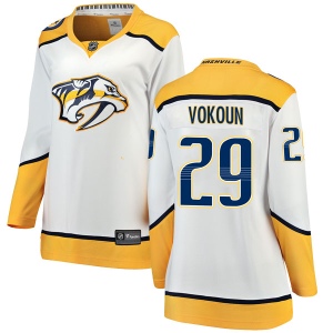 Women's Tomas Vokoun Nashville Predators Breakaway Away Jersey - White