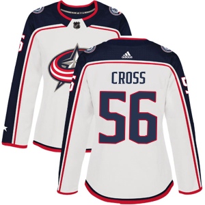 Women's Tommy Cross Columbus Blue Jackets Authentic Away Jersey - White