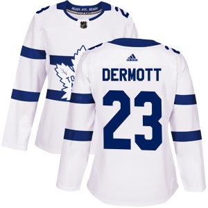 Women's Travis Dermott Toronto Maple Leafs Authentic 2018 Stadium Series Jersey - White