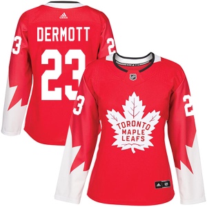 Women's Travis Dermott Toronto Maple Leafs Authentic Alternate Jersey - Red