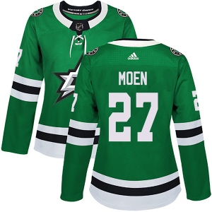 Women's Travis Moen Dallas Stars Authentic Home Jersey - Green