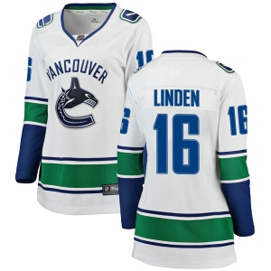 Women's Trevor Linden Vancouver Canucks Breakaway Away Jersey - White