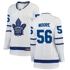 Women's Trevor Moore Toronto Maple Leafs Breakaway Away Jersey - White