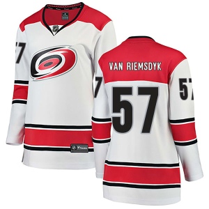 Women's Trevor Van Riemsdyk Carolina Hurricanes Breakaway Away Jersey - White