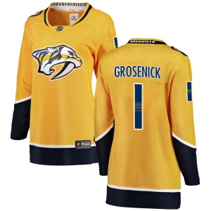 Women's Troy Grosenick Nashville Predators Breakaway Home Jersey - Yellow