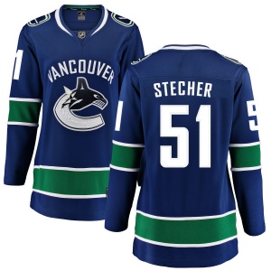 Women's Troy Stecher Vancouver Canucks Home Breakaway Jersey - Blue