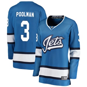 Women's Tucker Poolman Winnipeg Jets Breakaway Alternate Jersey - Blue