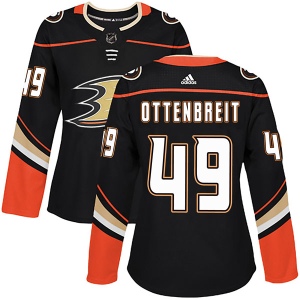 Women's Turner Ottenbreit Anaheim Ducks Authentic Home Jersey - Black