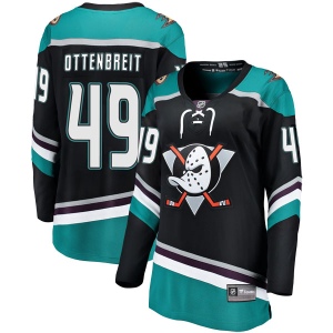 Women's Turner Ottenbreit Anaheim Ducks Breakaway Alternate Jersey - Black