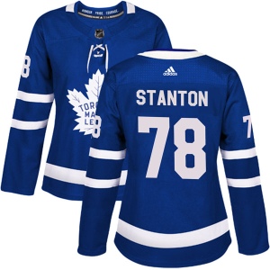 Women's Ty Stanton Toronto Maple Leafs Authentic Home Jersey - Blue