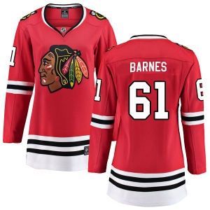 Women's Tyler Barnes Chicago Blackhawks Breakaway Home Jersey - Red