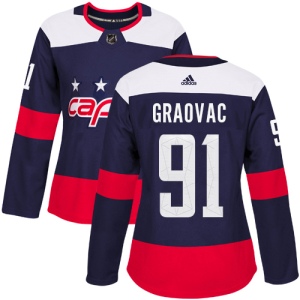 Women's Tyler Graovac Washington Capitals Authentic 2018 Stadium Series Jersey - Navy Blue