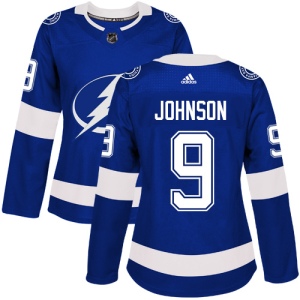 Women's Tyler Johnson Tampa Bay Lightning Authentic Home Jersey - Royal Blue