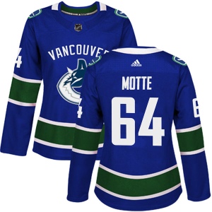 Women's Tyler Motte Vancouver Canucks Authentic Home Jersey - Blue