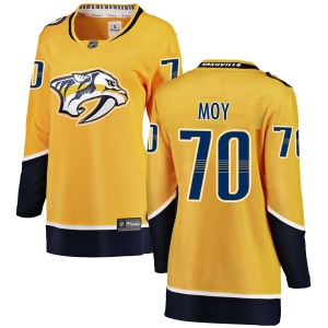 Women's Tyler Moy Nashville Predators Breakaway Home Jersey - Yellow