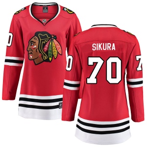 Women's Tyler Sikura Chicago Blackhawks Breakaway Home Jersey - Red