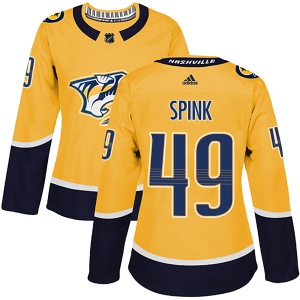 Women's Tylor Spink Nashville Predators Authentic Home Jersey - Gold