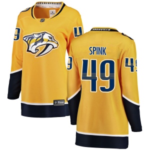 Women's Tylor Spink Nashville Predators Breakaway Home Jersey - Yellow