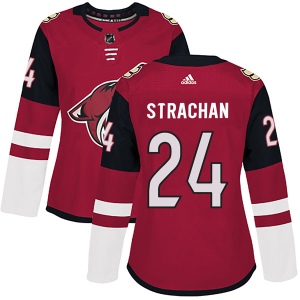 Women's Tyson Strachan Arizona Coyotes Authentic Maroon Home Jersey