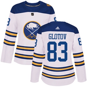 Women's Vasily Glotov Buffalo Sabres Authentic 2018 Winter Classic Jersey - White