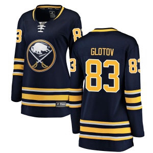 Women's Vasily Glotov Buffalo Sabres Breakaway Home Jersey - Navy Blue