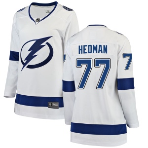 Women's Victor Hedman Tampa Bay Lightning Breakaway Away Jersey - White