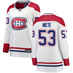 Women's Victor Mete Montreal Canadiens Breakaway Away Jersey - White