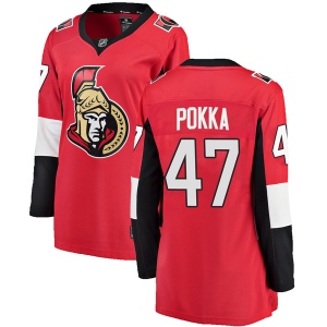 Women's Ville Pokka Ottawa Senators Breakaway Home Jersey - Red