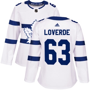 Women's Vincent LoVerde Toronto Maple Leafs Authentic 2018 Stadium Series Jersey - White