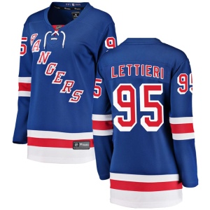 Women's Vinni Lettieri New York Rangers Breakaway Home Jersey - Blue