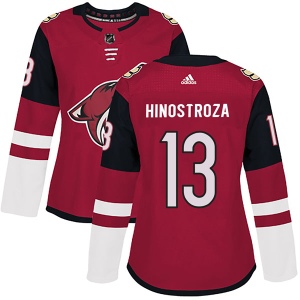 Women's Vinnie Hinostroza Arizona Coyotes Authentic Maroon Home Jersey