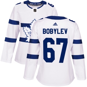 Women's Vladimir Bobylev Toronto Maple Leafs Authentic 2018 Stadium Series Jersey - White