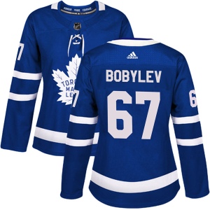 Women's Vladimir Bobylev Toronto Maple Leafs Authentic Home Jersey - Blue