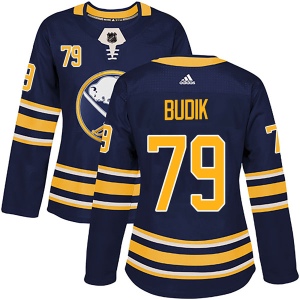 Women's Vojtech Budik Buffalo Sabres Authentic Home Jersey - Navy