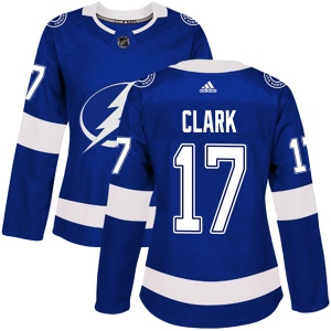 Women's Wendel Clark Tampa Bay Lightning Authentic Home Jersey - Blue