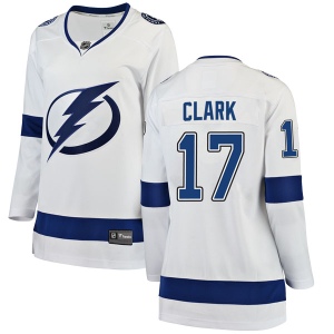 Women's Wendel Clark Tampa Bay Lightning Breakaway Away Jersey - White