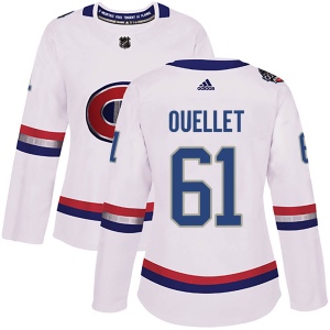 Women's Xavier Ouellet Montreal Canadiens Authentic 2017 100 Classic Jersey - White