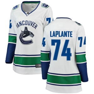 Women's Yan Pavel Laplante Vancouver Canucks Breakaway Away Jersey - White